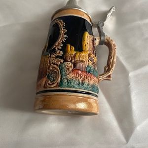 VINTAGE GERMAN LIDDED BEER STEINS WESTERN GERMANY DEUTSCHES-ECK KOLNER-DOM